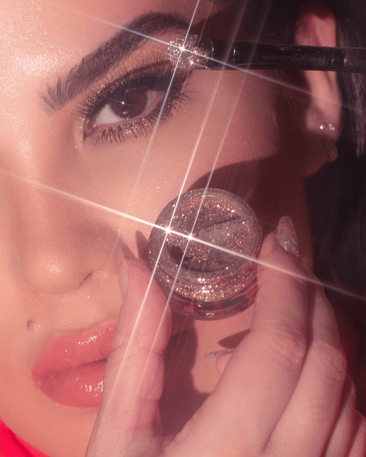 BT Glitter Golden Glass